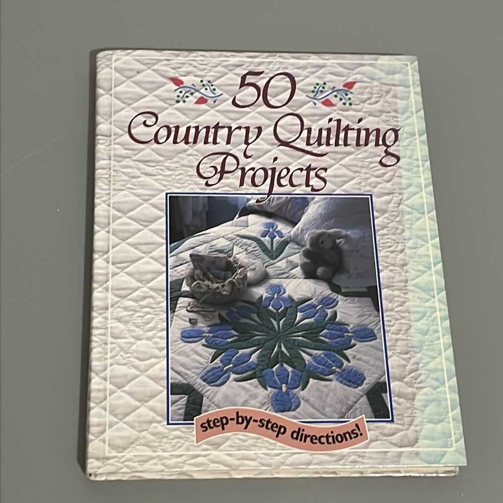 50 Country Quilting Projects 1990 HC Used Book